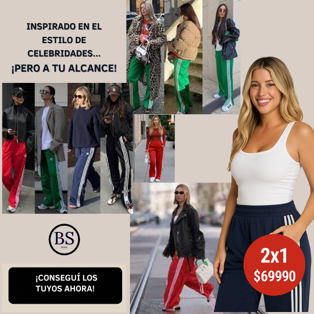 2x1! 2 Palazzos Deportivos con Envío Gratis – Sumate a la Tendencia y Lucí como una Celebritie SIN GASTAR DE MÁS | BS STORE